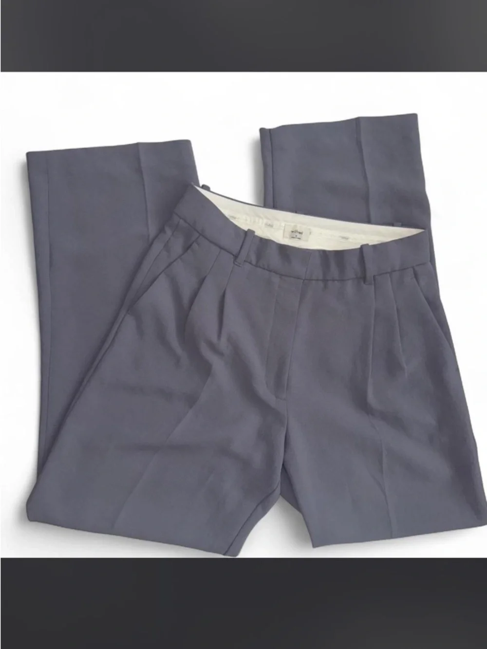 Wilfred Light Gray High-Waist Wide-Leg Trousers - Picture 2 of 5